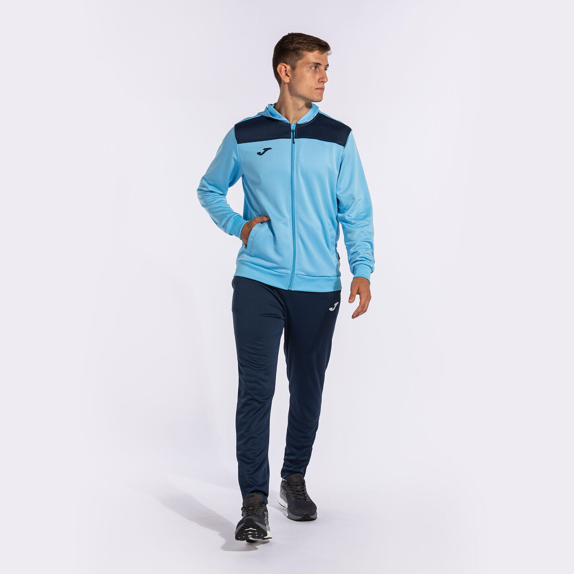 Chándal Fútbol Hombre Joma Phoenix II Celeste 5/7