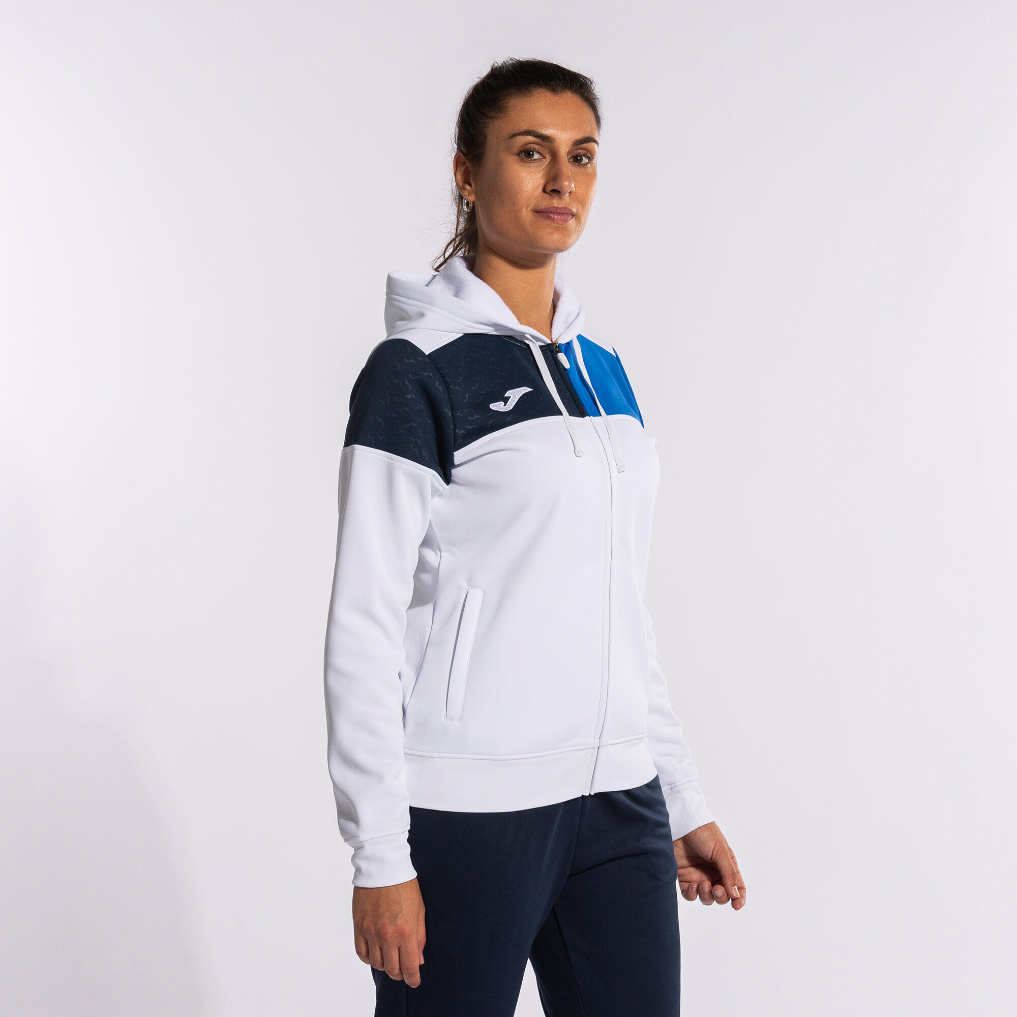 Veste À Capuche Football Femme Joma Crew V Blanc 3/7