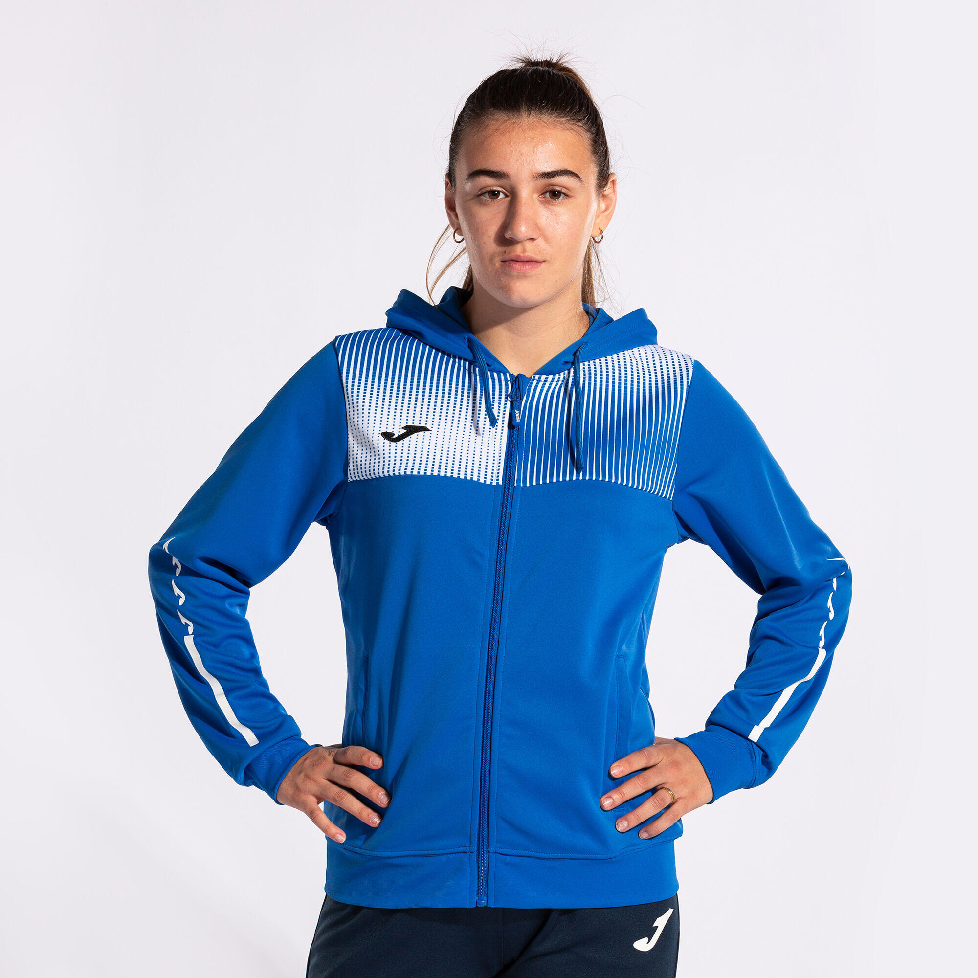 Veste À Capuche Football Femme Joma Eco Supernova Bleu Roi 2/7