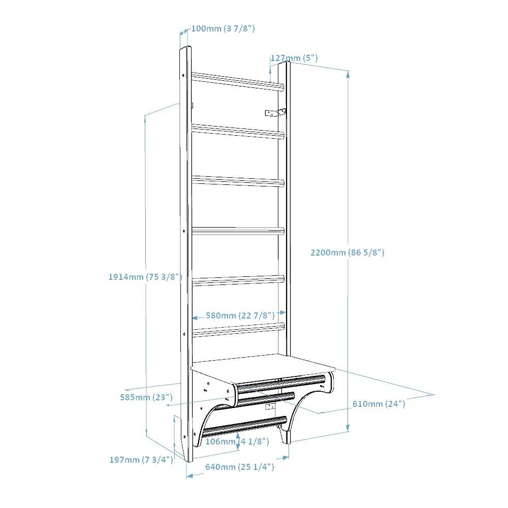 BenchK espalier system 112