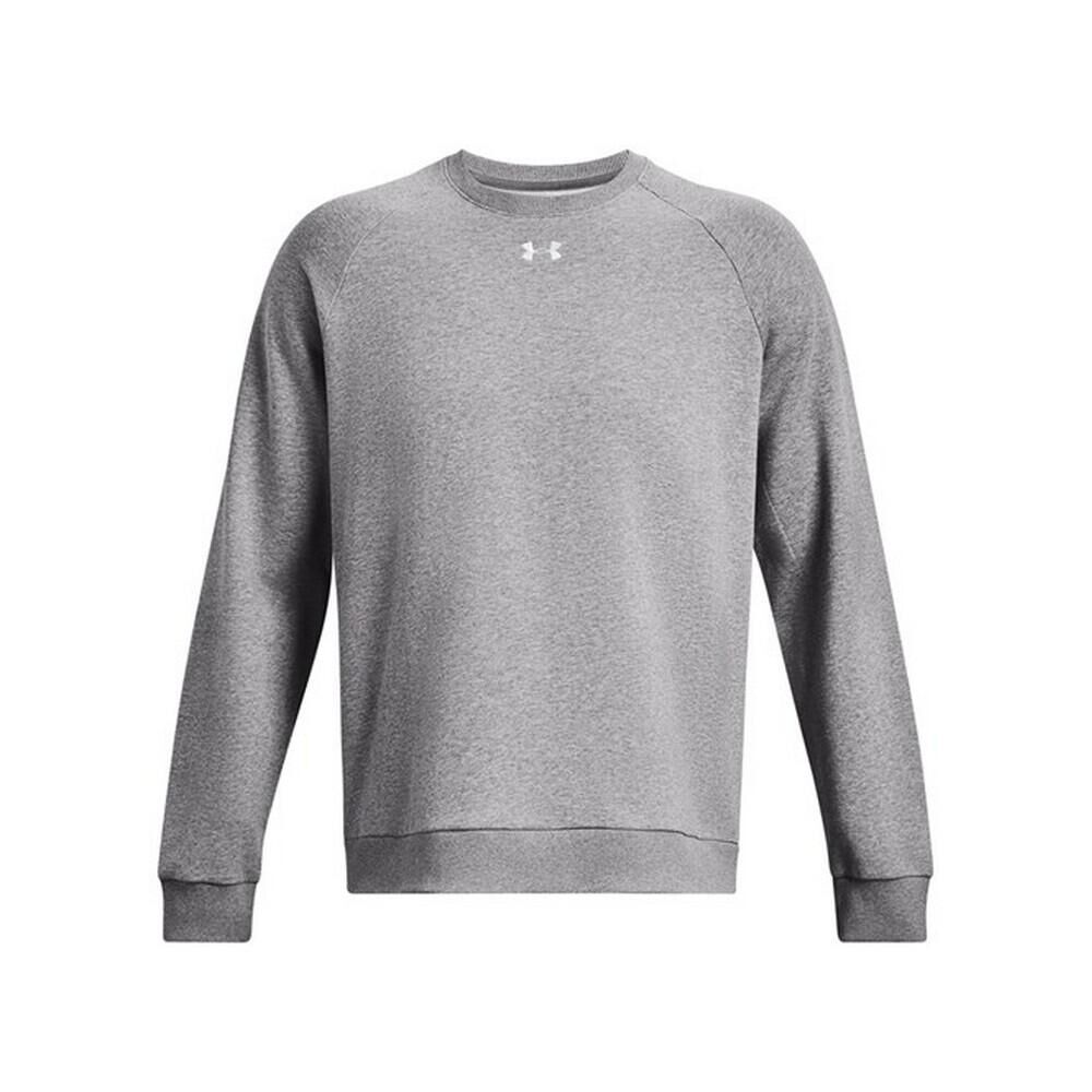 UNDER ARMOUR Unisex Adult Rival Fleece Crew Neck Sweatshirt (Castle Rock/White)