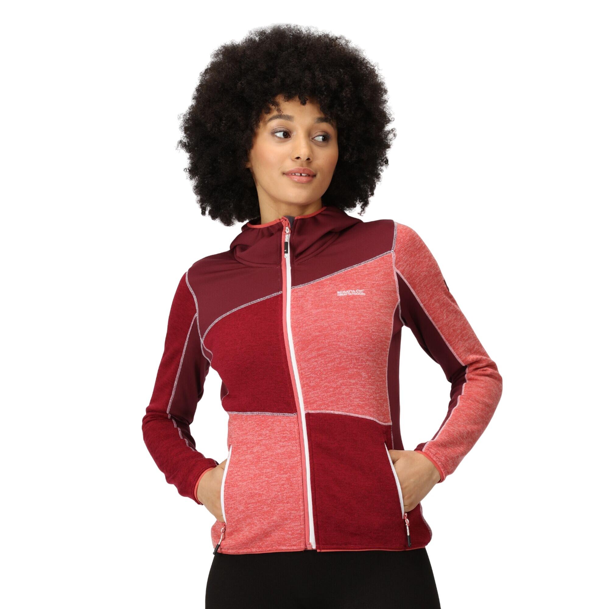 Womens/Ladies Walbury VI Marl Full Zip Fleece Jacket (Mineral Red/Rumba Red) 4/5