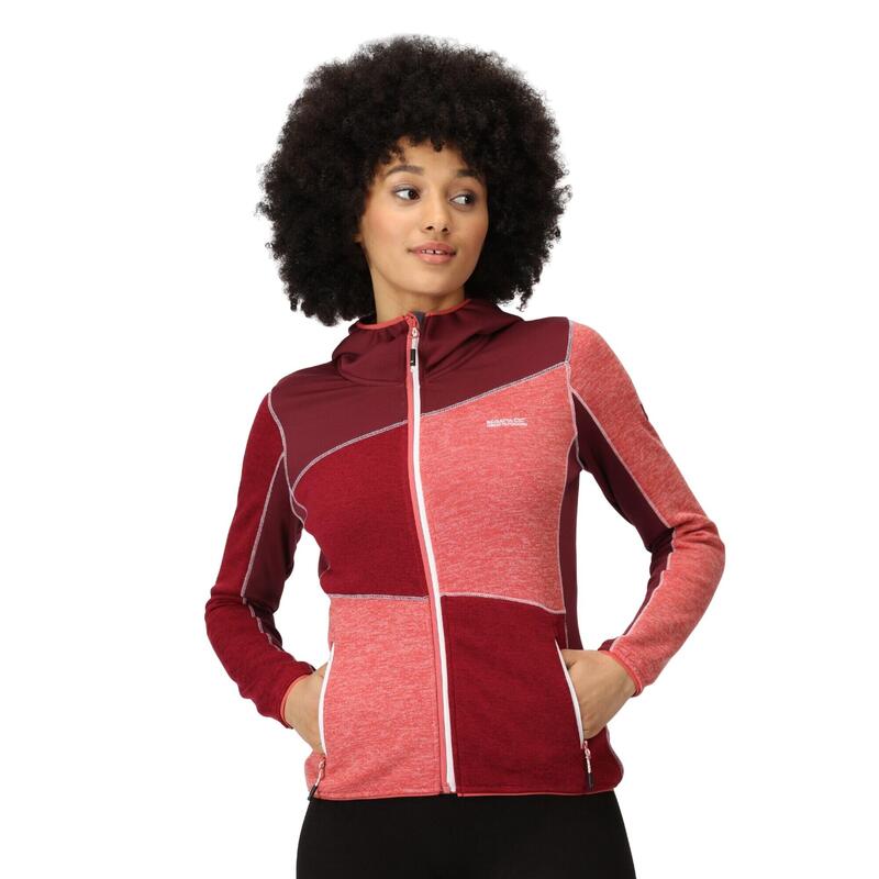 Veste Polaire WALBURY Femme (Corail Clair / Rouge Foncé)