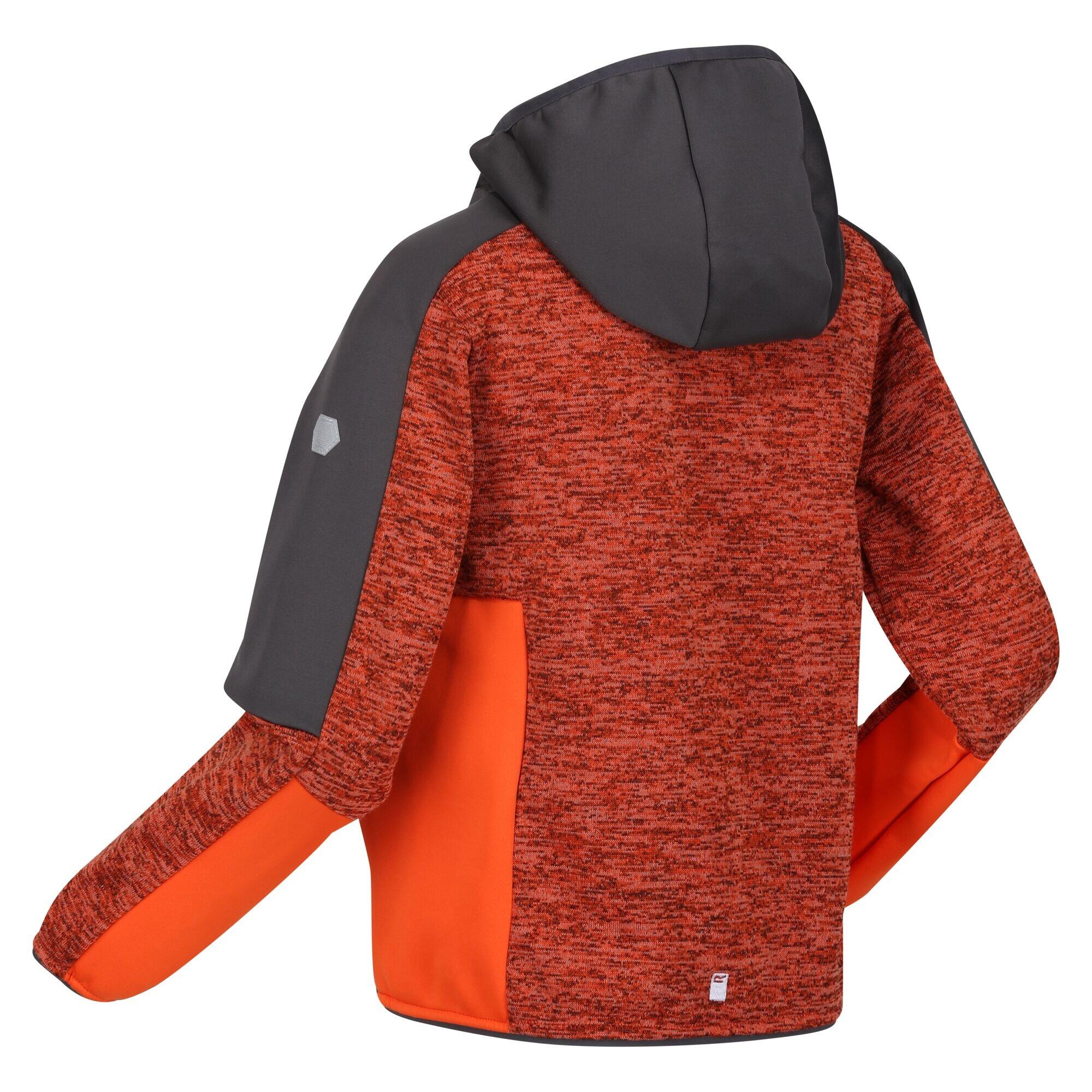 Childrens/Kids Dissolver VII Full Zip Fleece Jacket (Rusty Orange/Slate Grey) 4/5