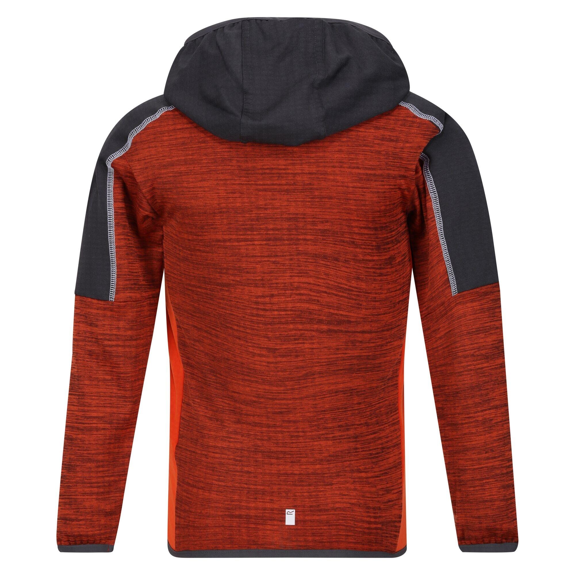 Childrens/Kids Burnton Full Zip Fleece Jacket (Blaze Orange/Rusty Orange) 2/5