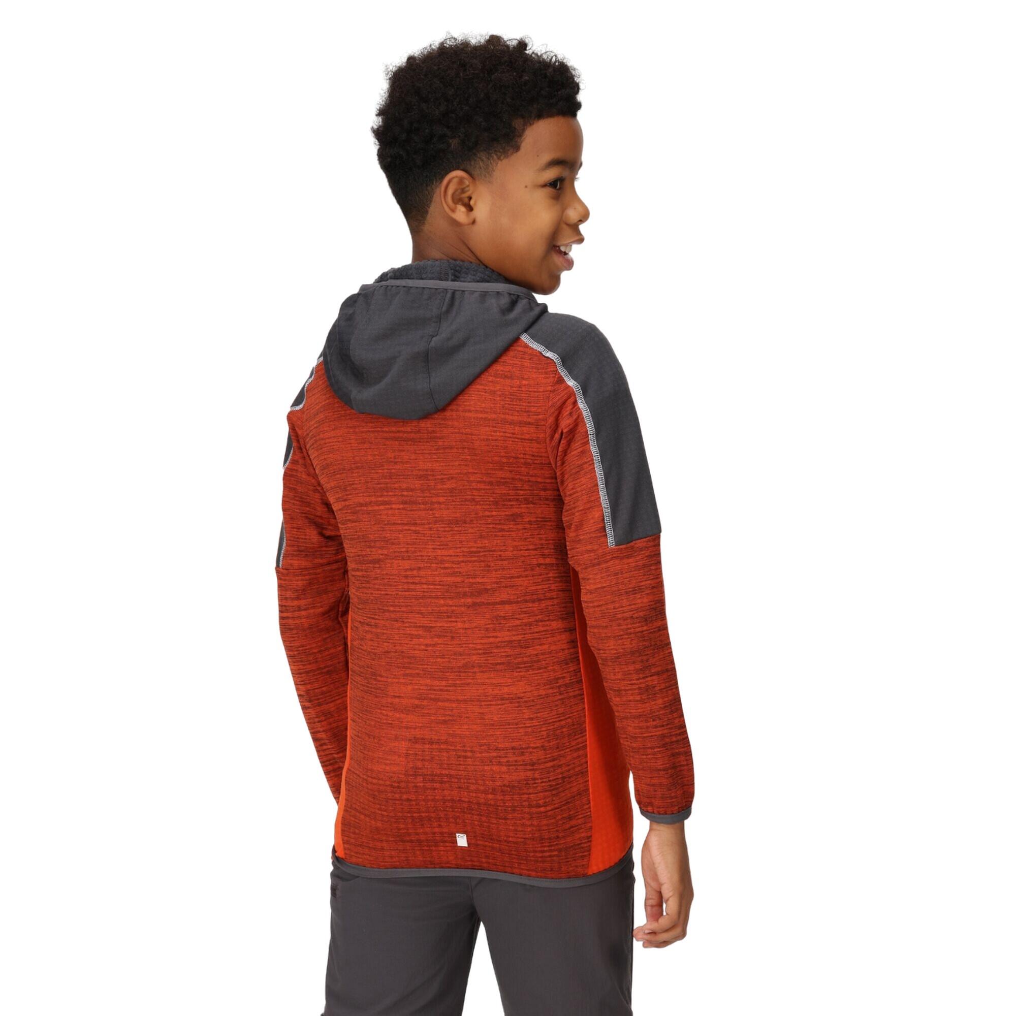 Childrens/Kids Burnton Full Zip Fleece Jacket (Blaze Orange/Rusty Orange) 4/5