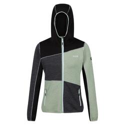 Forro Polar Walbury VI de Jaspeada para Mujer Verde Tranquilo, Gris Seal