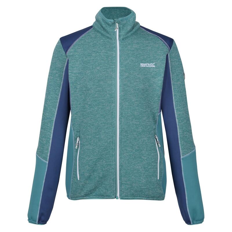 Dames Lindalla V Marl Full Zip Fleecejack (Bristolblauw/Dusty Denim)