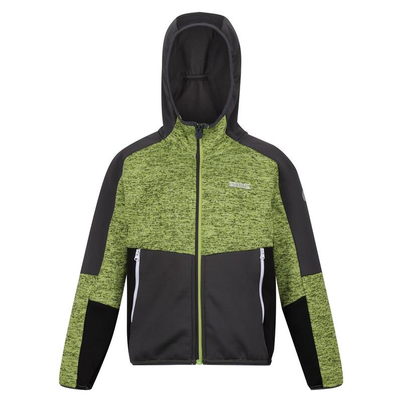 Kinder/Kinder Dissolver VII Full Zip Fleecejack (Groen Alg/Seal Grijs)