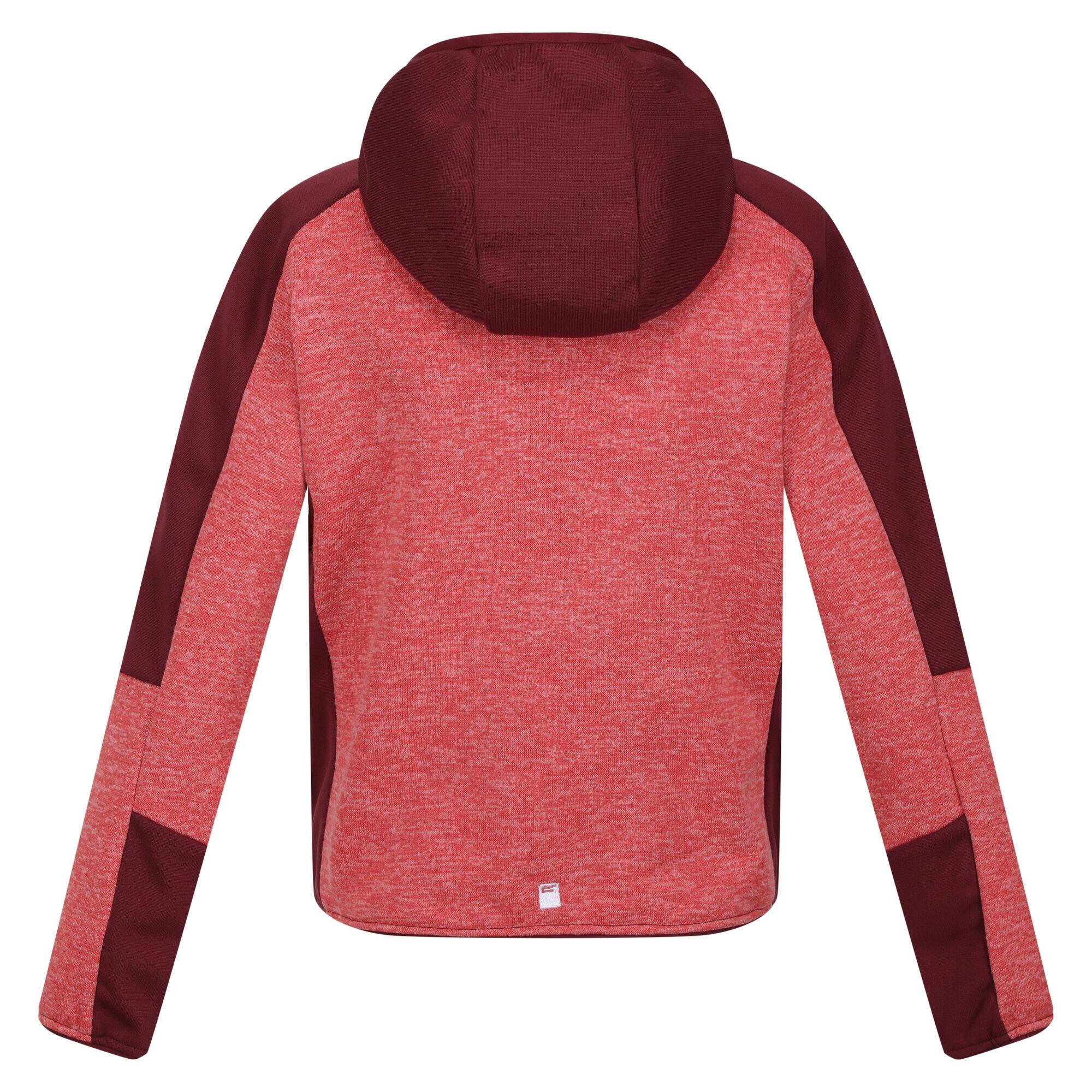 Childrens/Kids Dissolver VII Full Zip Fleece Jacket (Mineral Red/Burgundy) 2/5