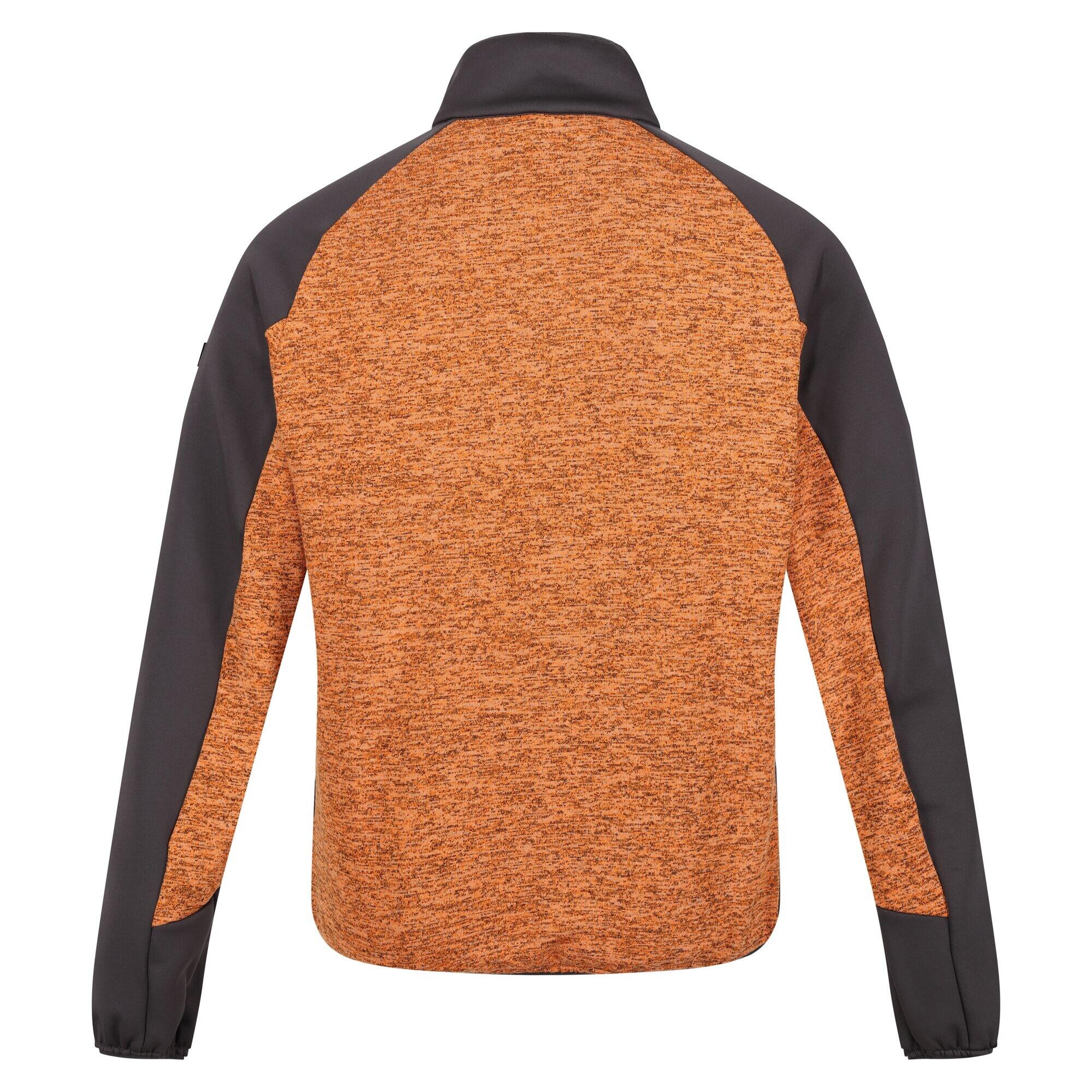 Mens Coladane V Marl Full Zip Fleece Jacket (Orange Pepper/Burnt Copper) 2/5