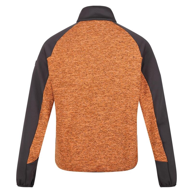 Forro Polar Coladane V de Jaspeada para Hombre Pimienta Naranja, Cobre Quemado