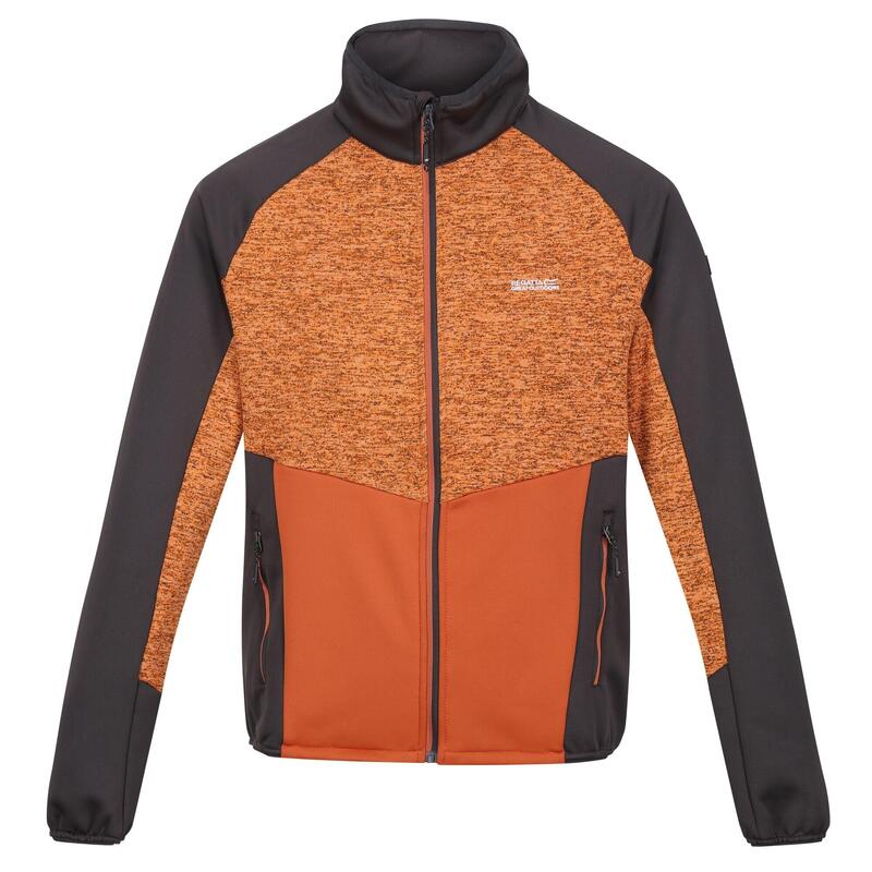 Heren Coladane V Marl Full Zip Fleecejack (Oranje peper/gebrand koper)