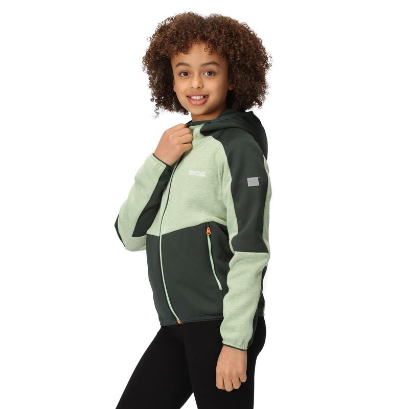 Veste polaire DISSOLVER Enfant (Vert foncé / Bleu courtisan)