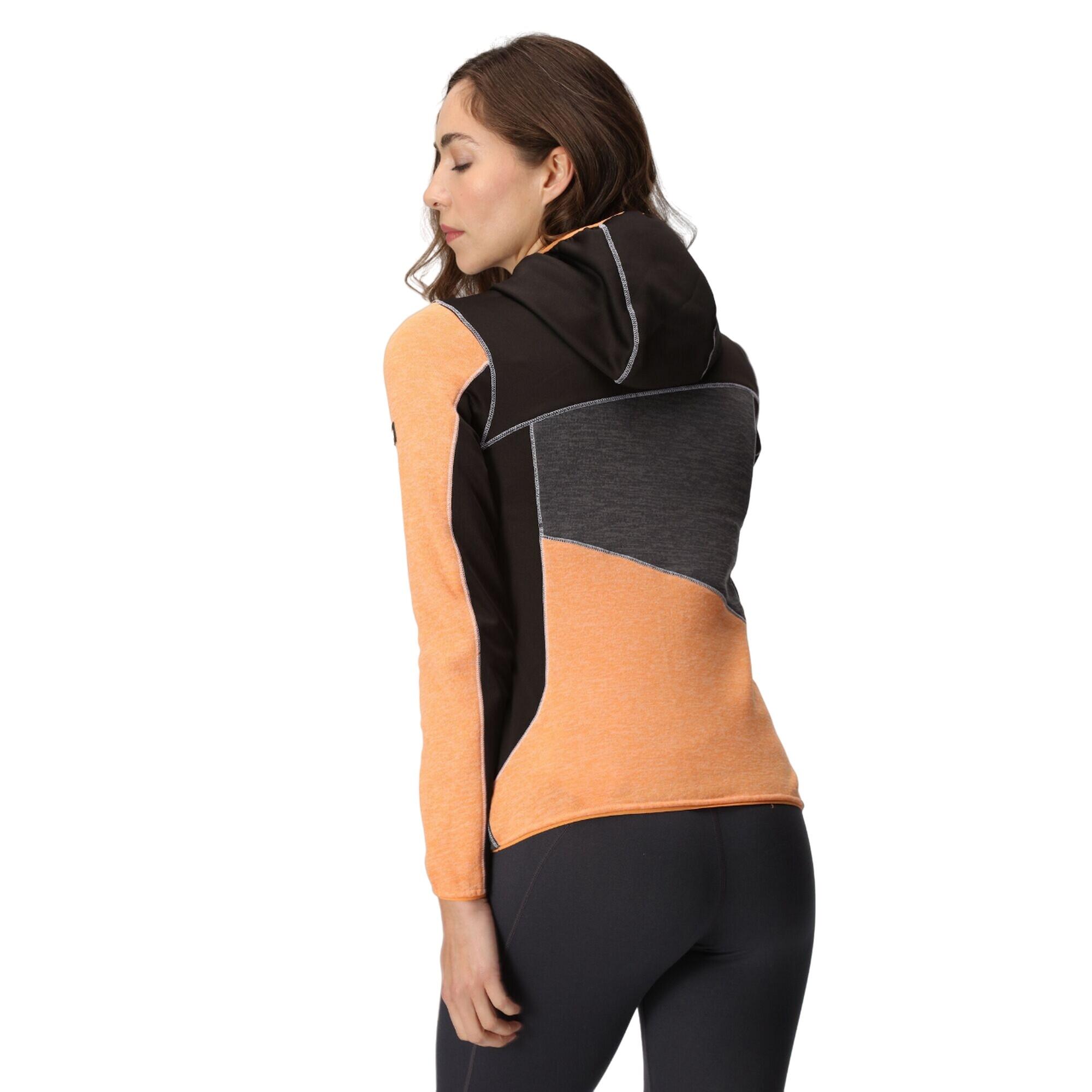 Forro Polar Walbury VI de Jaspeada para Mujer Albaricoque Crush, Negro 4/5