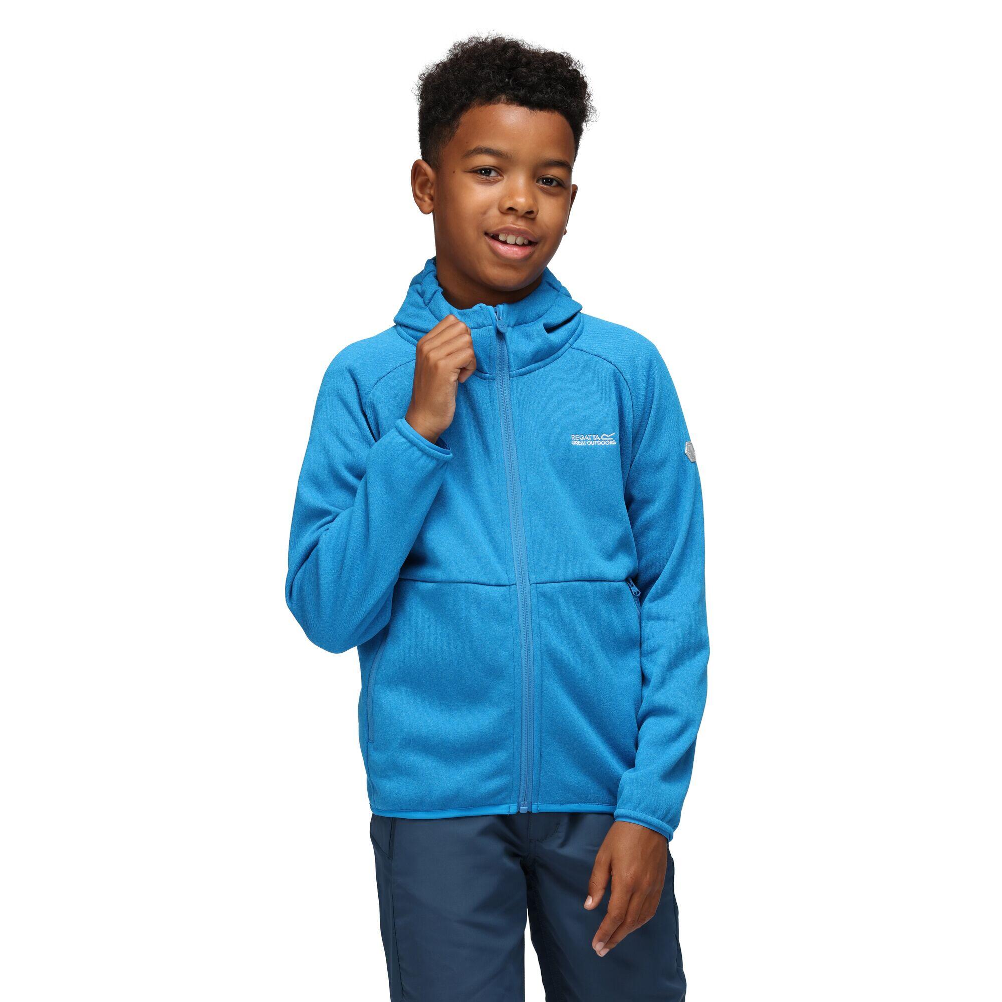 Childrens/Kids Maxwell II Lightweight Fleece Jacket (Indigo Blue) 3/5