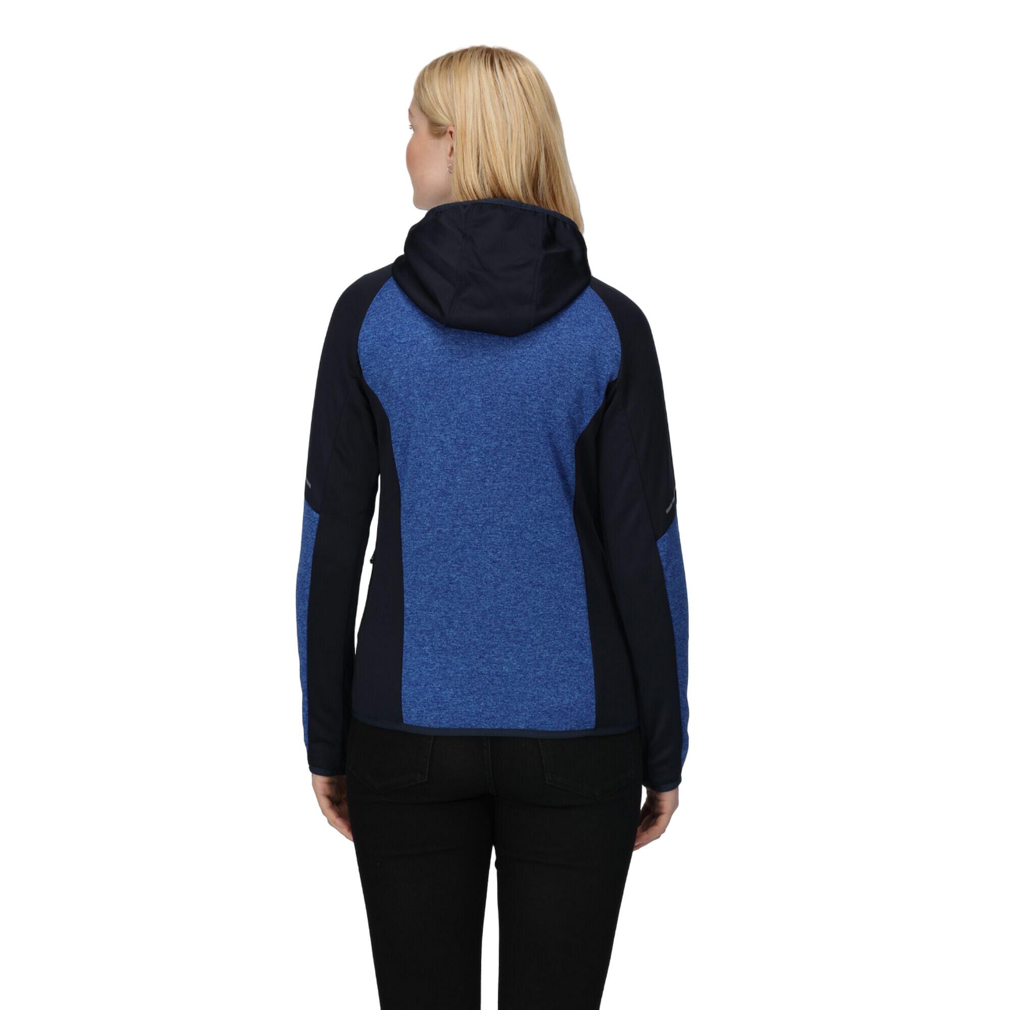 Womens/Ladies Professional Coldspring Fleece Jacket (Oxford Blue Marl/Navy) 3/5