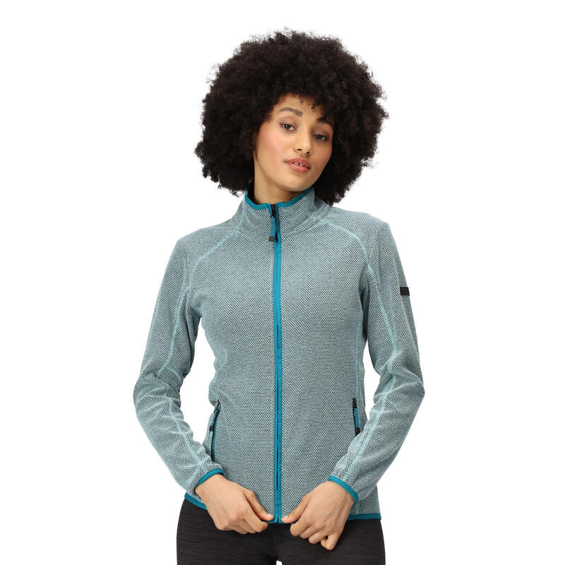 Dames Kinwood Full Zip Fleecejack (Zee Haze/Golfstroom)