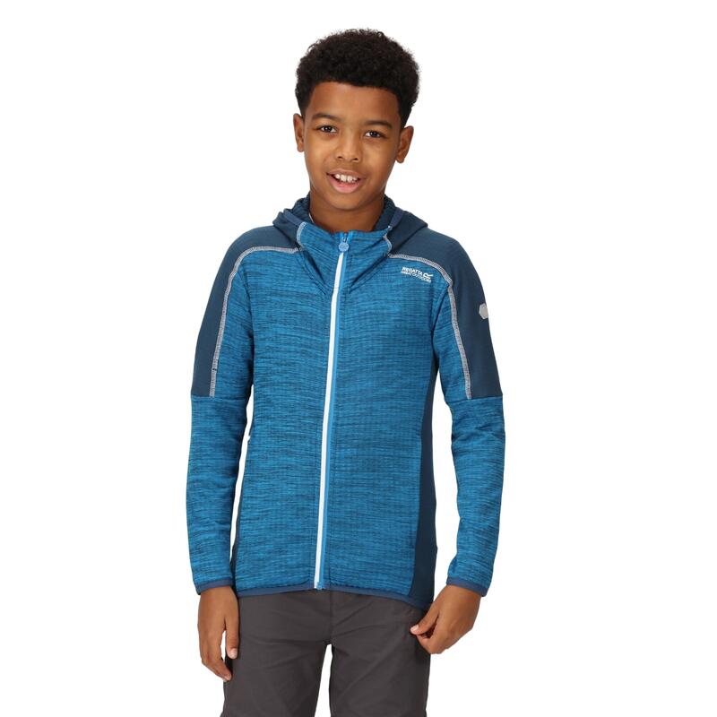 Burnton Full Zip Fleecejack voor kinderen/Kinderen (Indigoblauw/Blauwvleugel)