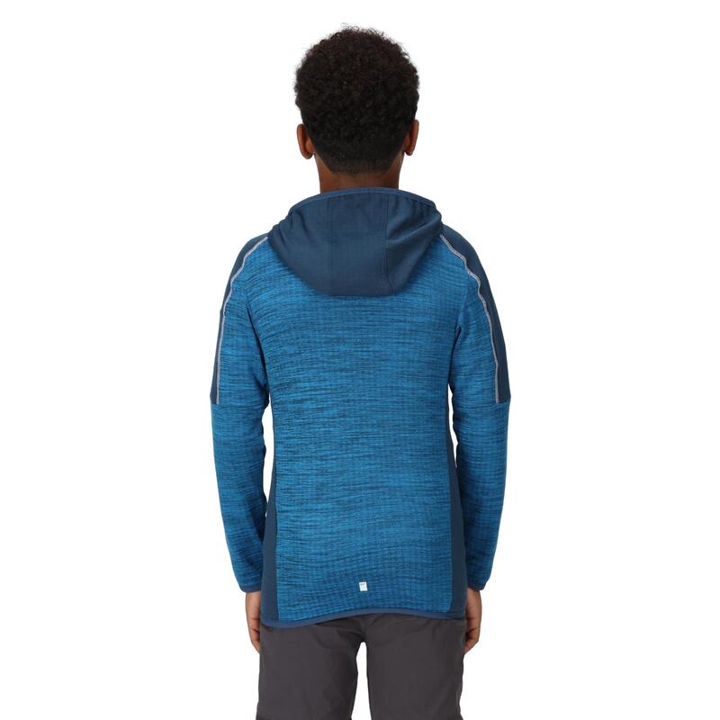 Burnton Full Zip Fleecejack voor kinderen/Kinderen (Indigoblauw/Blauwvleugel)