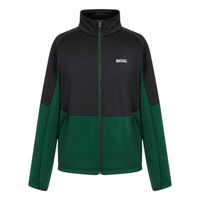 Heren highton iv full zip fleecejack (eden/zwart)
