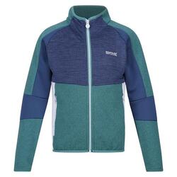 Kinder/Kinder Oberon VII Marl Full Zip Fleecejack (Bristolblauw/Dusty Denim)