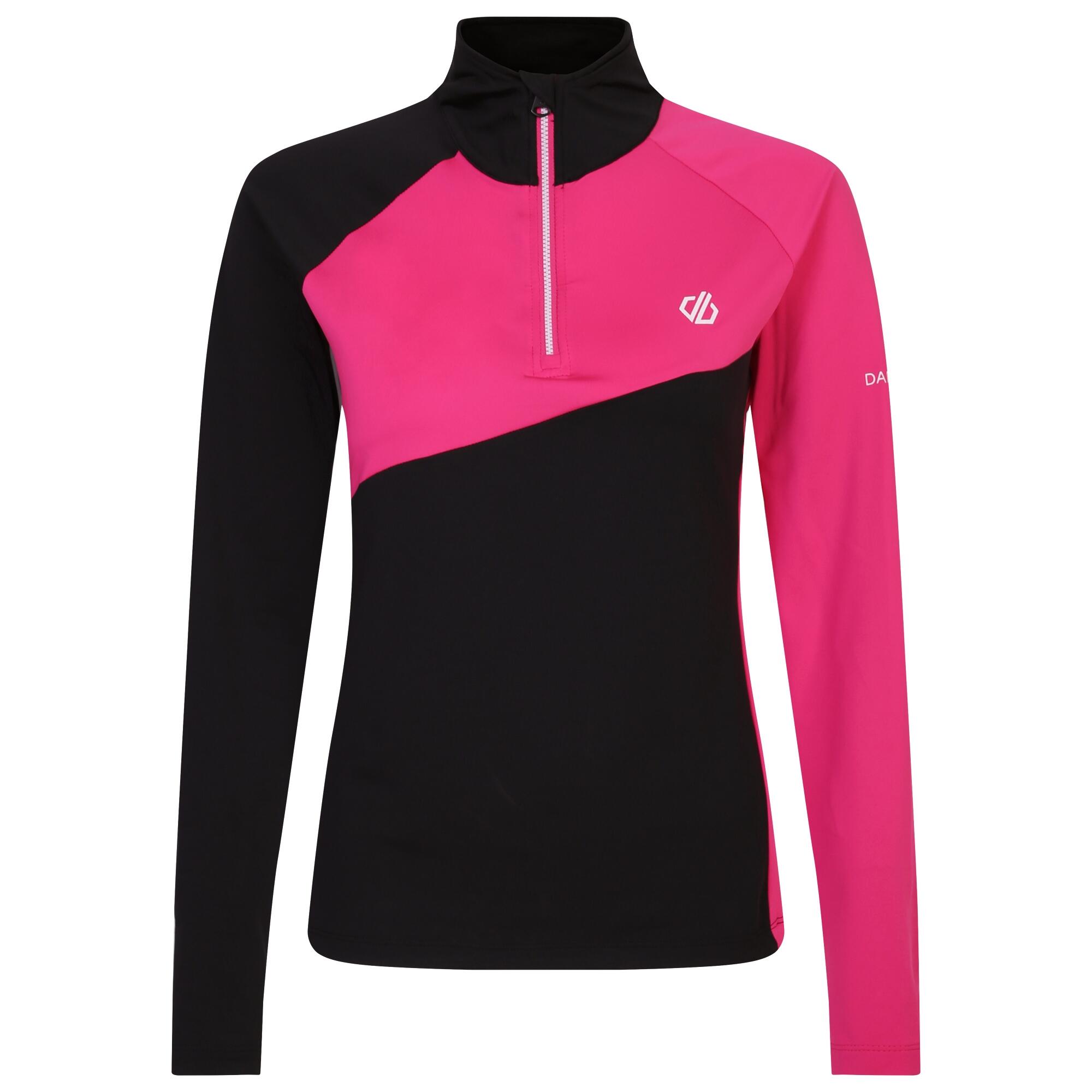 Womens/Ladies Ice Core Stretch Midlayer (Pure Pink/Black) 1/5