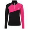 Dames Ice Core Stretch Midlayer (Puur Roze/Zwart)