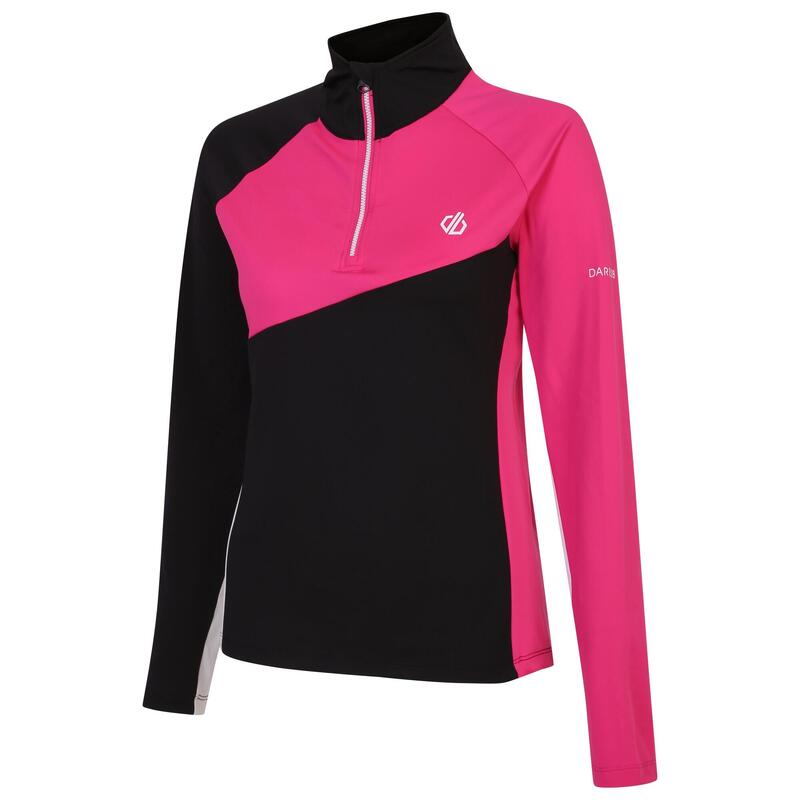 "Ice" Midlayer für Damen Reines Rosa/Schwarz