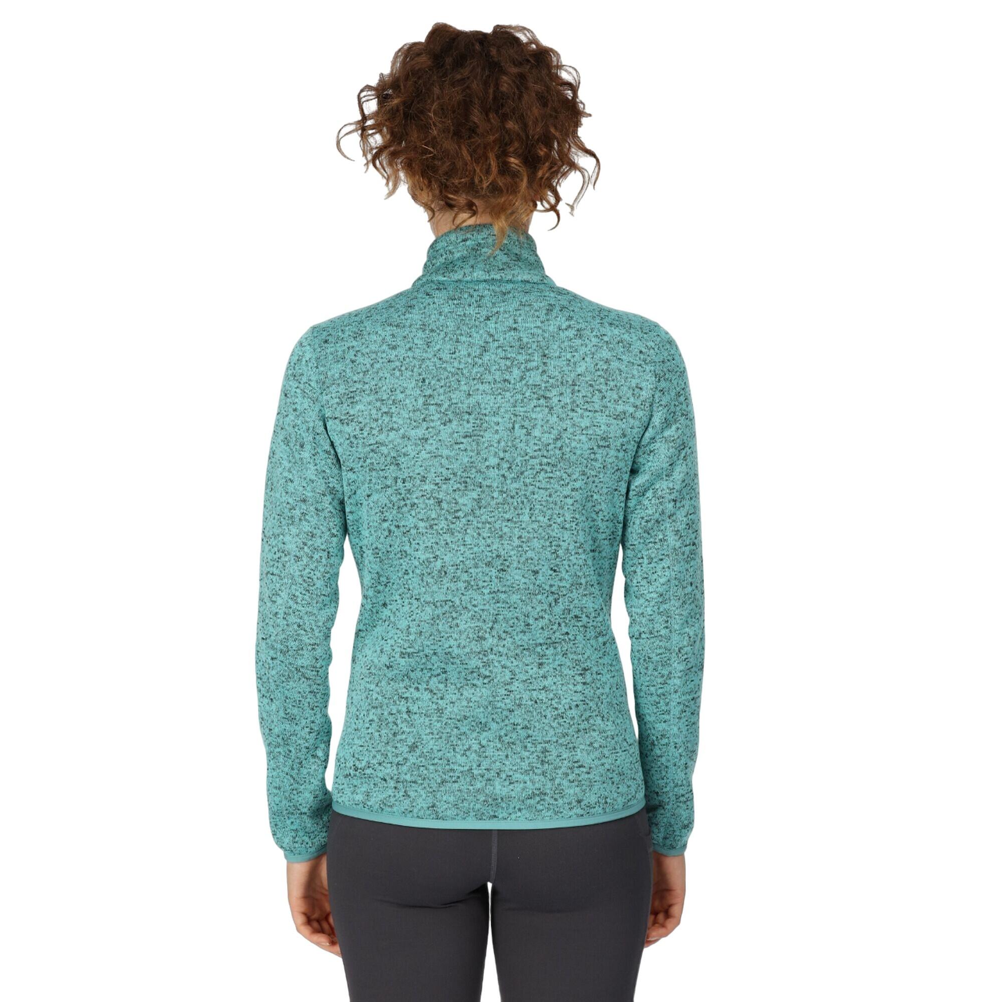 Womens/Ladies Newhill Marl Full Zip Fleece Jacket (Amazonite) 4/5