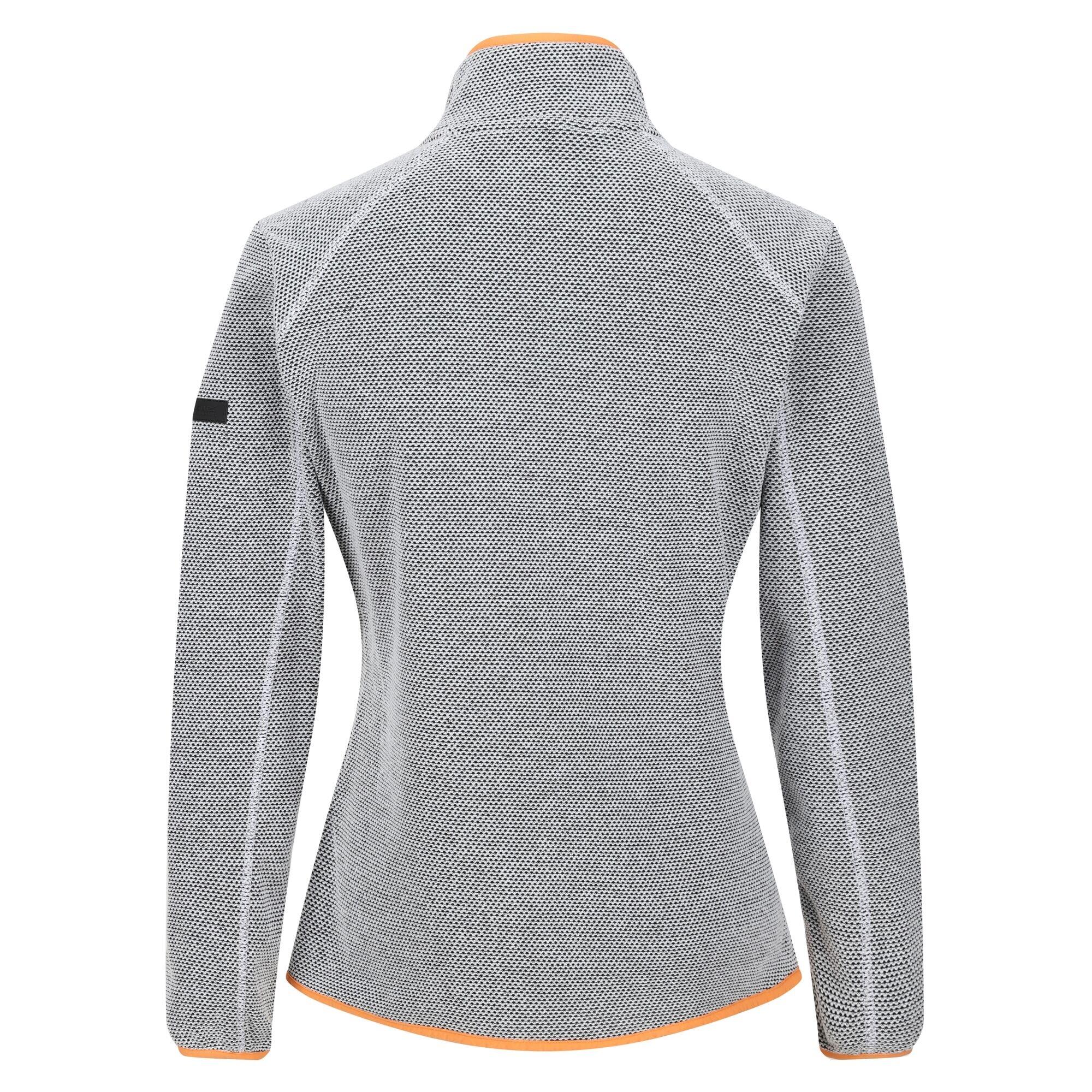 Womens/Ladies Kinwood Full Zip Fleece Jacket (White/Apricot Crush) 2/5