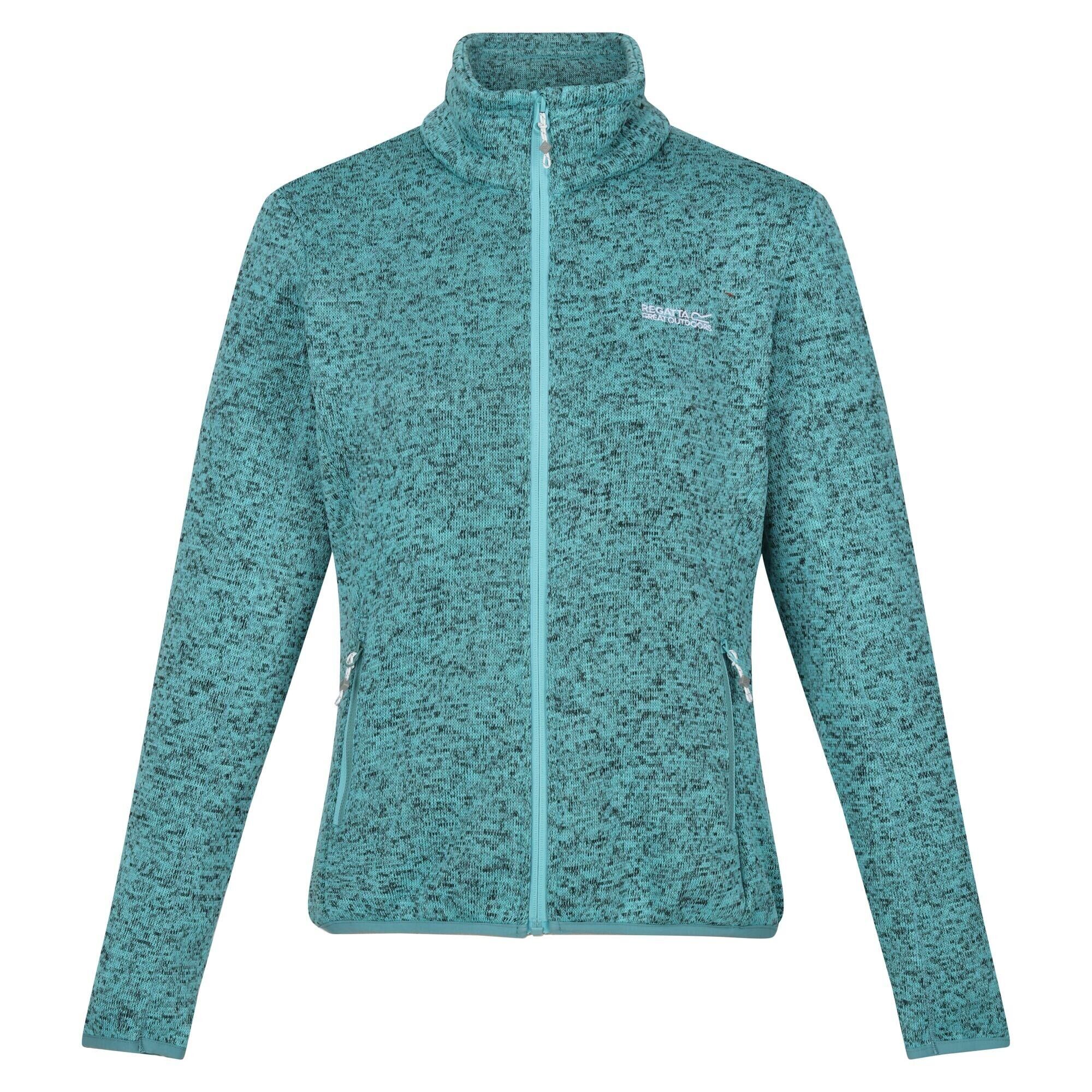 REGATTA Womens/Ladies Newhill Marl Full Zip Fleece Jacket (Amazonite)