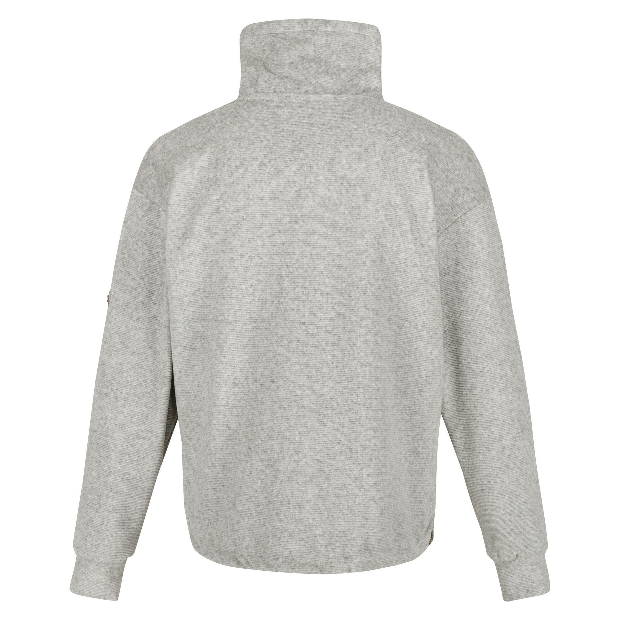 "Jessalyn" Fleecejacke Durchgehender Reißverschluss für Damen Palomagrau Marl 3/7