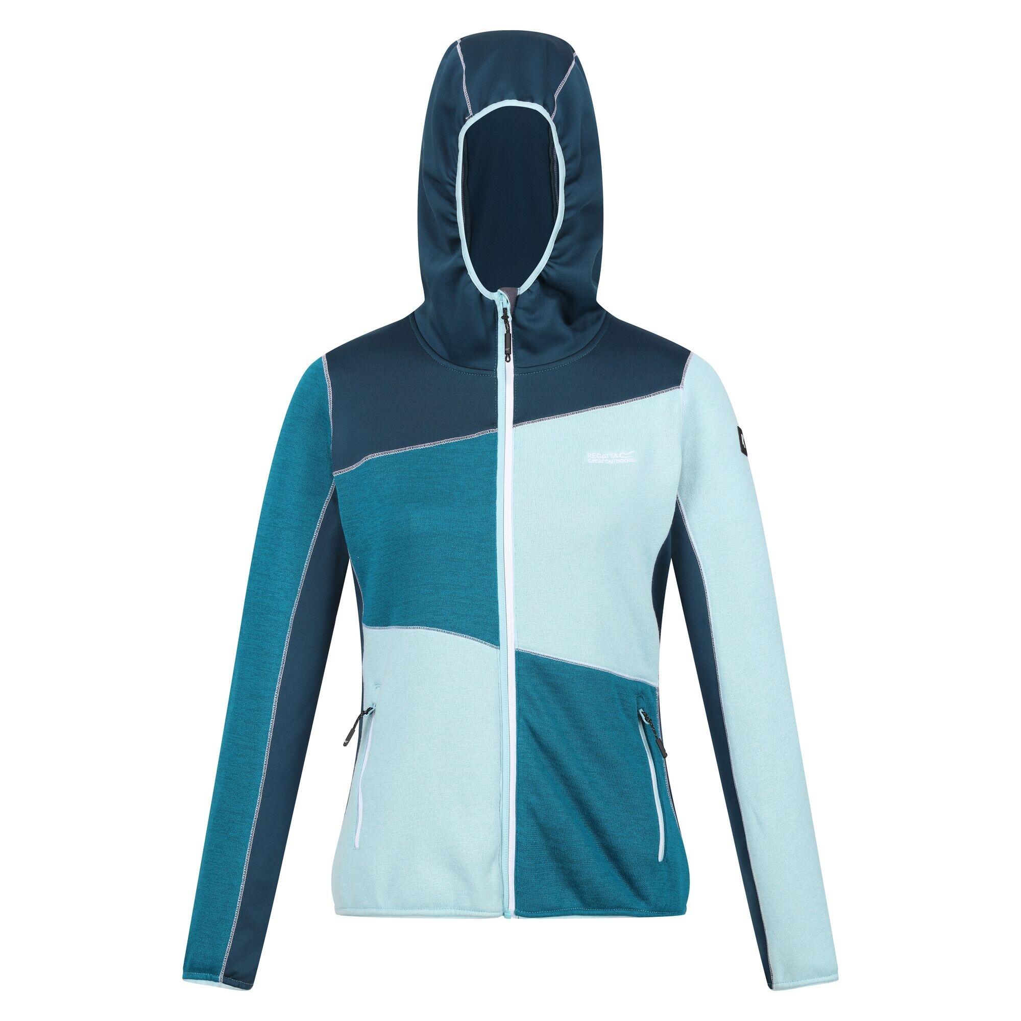 Womens/Ladies Walbury VI Marl Full Zip Fleece Jacket (Sea Haze/Reflecting Lake) 1/5