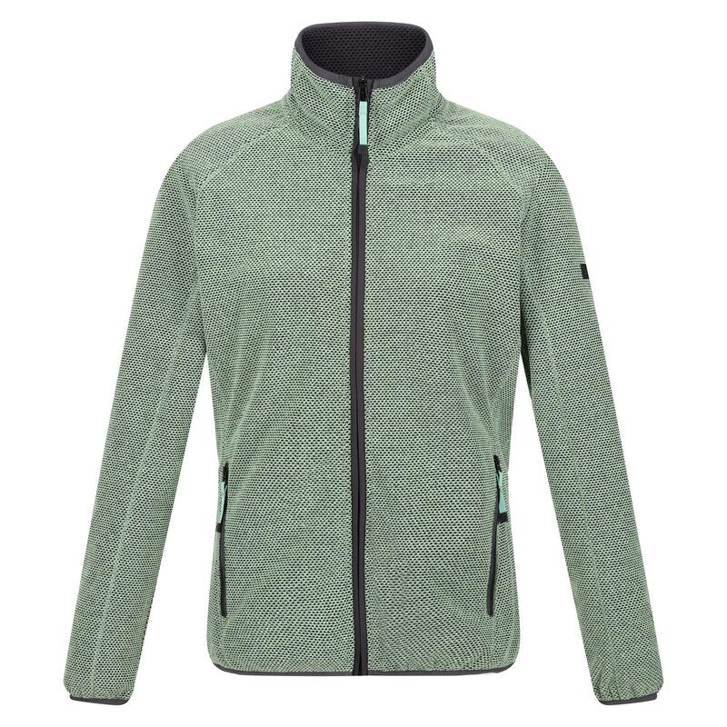 Forro Polar Kinwood para Mujer Verde Tranquilo, Gris Seal