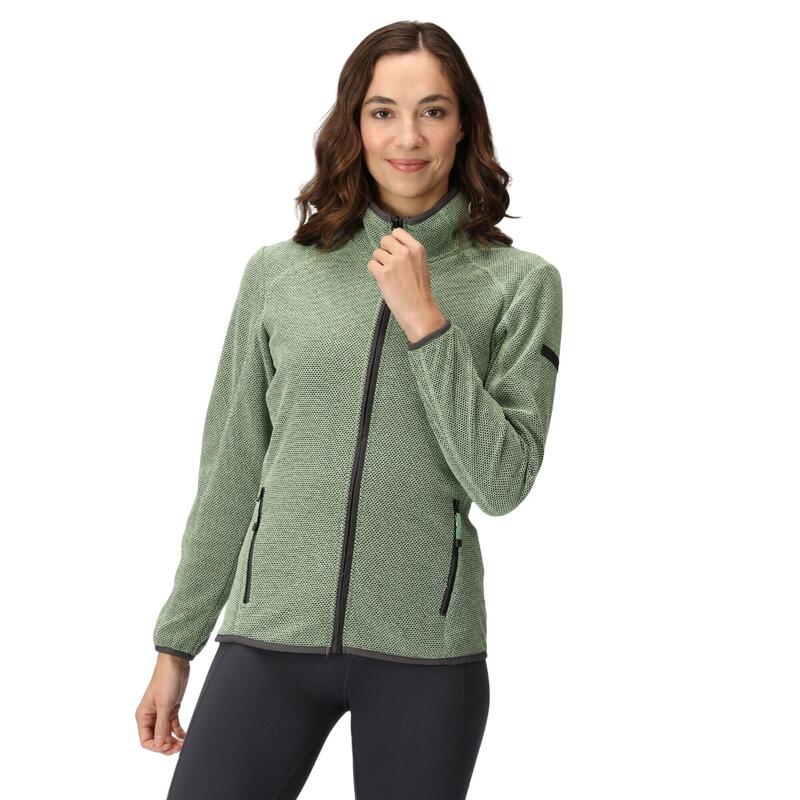 Forro Polar Kinwood para Mujer Verde Tranquilo, Gris Seal