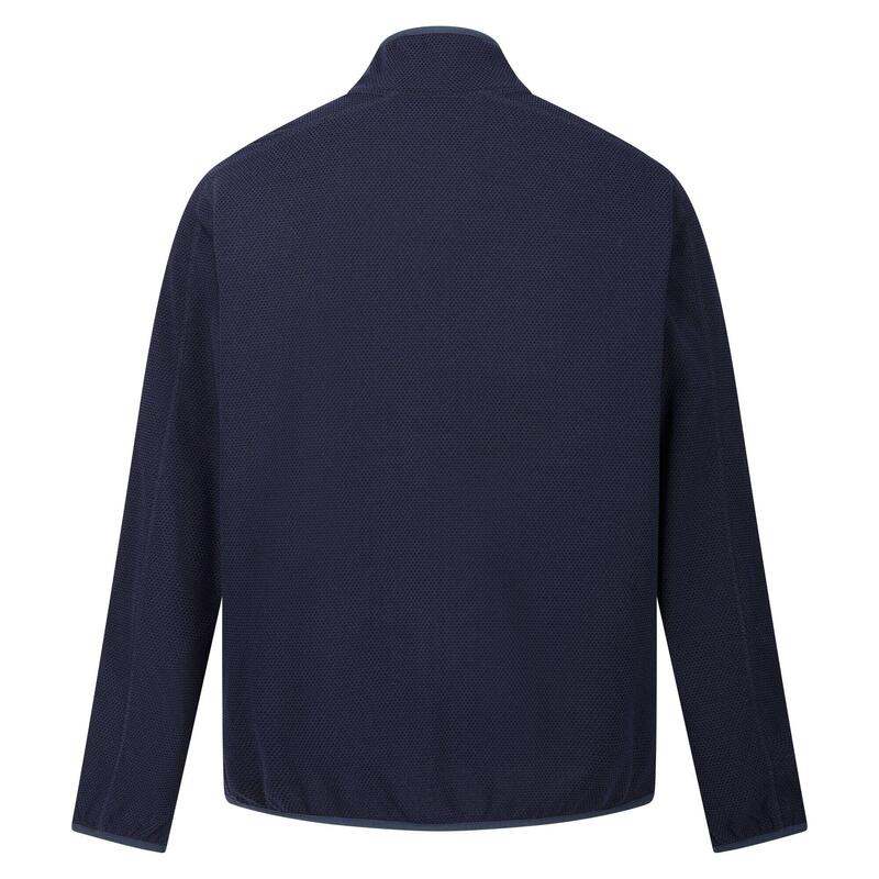 Giacca In Pile Cerniera Su Intera Lunghezza Uomo Regatta Kinwood Blu Navy Rosso