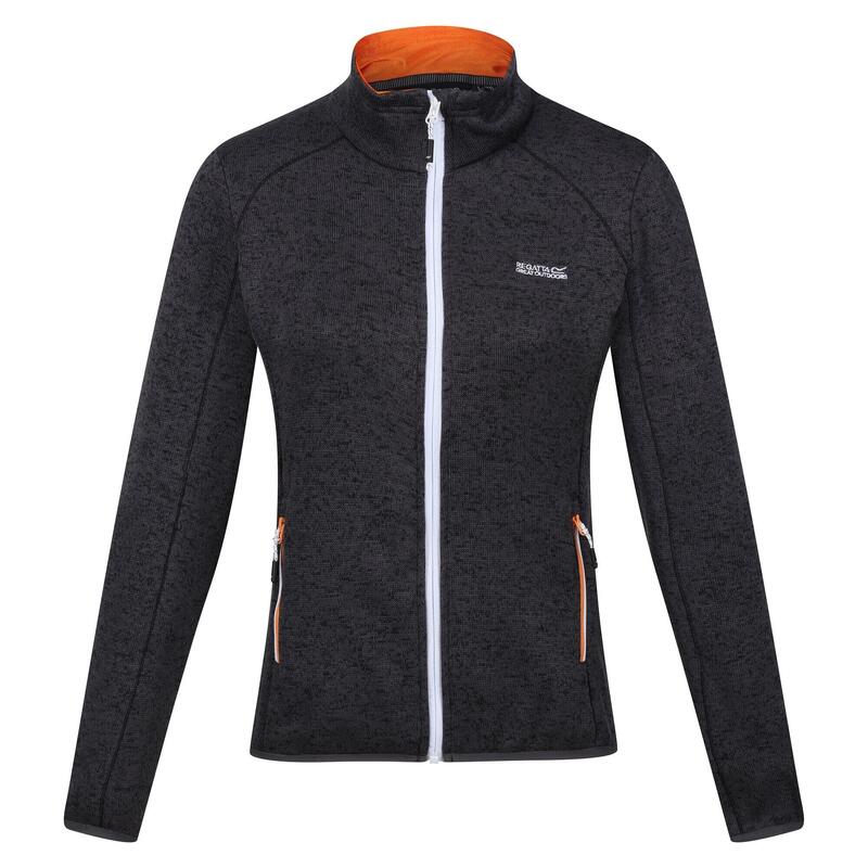 Veste polaire NEWHILL Femme (Gris phoque / Orange clair)