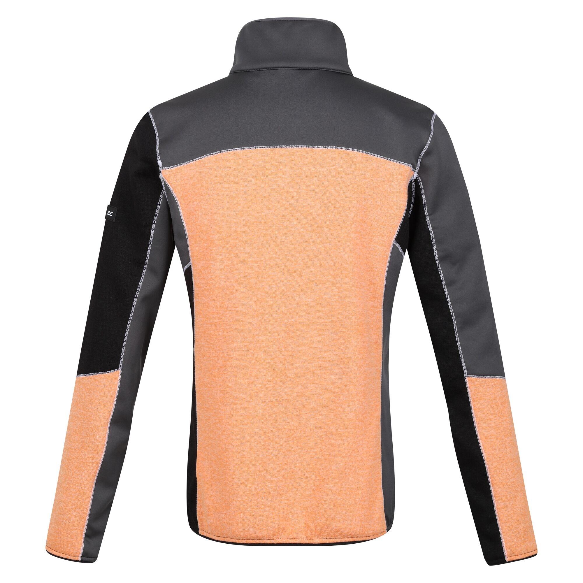 Women's LINDALLA fleece jacket (Light orange / Black)