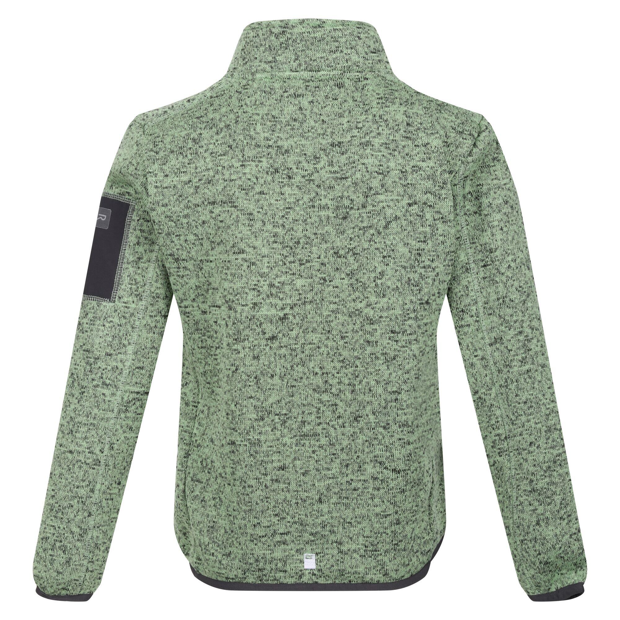 Childrens/Kids Newhill Fleece Jacket (Quiet Green/Seal Grey) 2/5