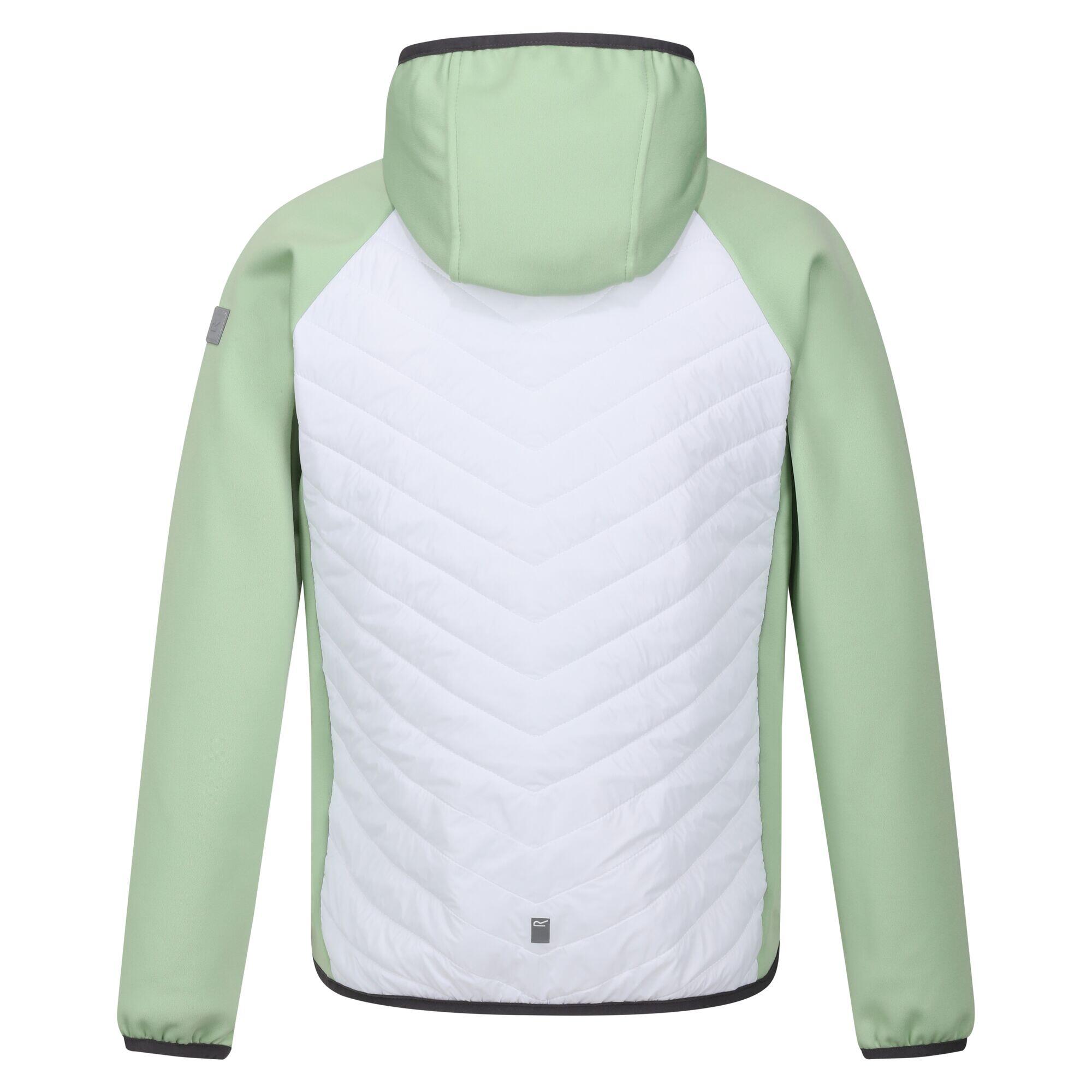 Childrens/Kids Kielder Hybrid VII Padded Jacket (Quiet Green/White) 2/5