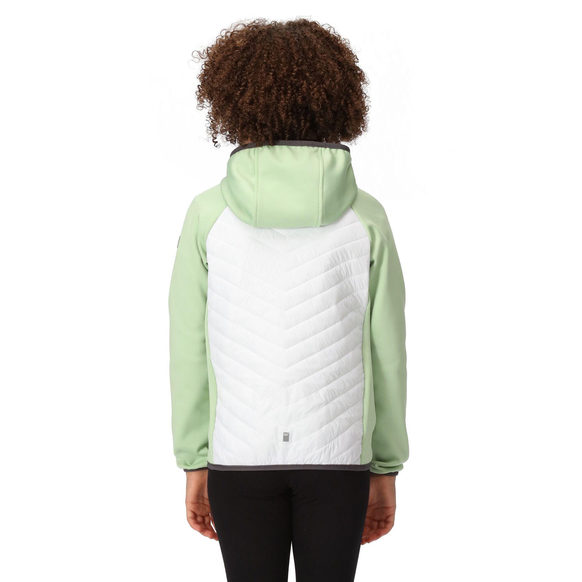 Childrens/Kids Kielder Hybrid VII Padded Jacket (Quiet Green/White) 4/5