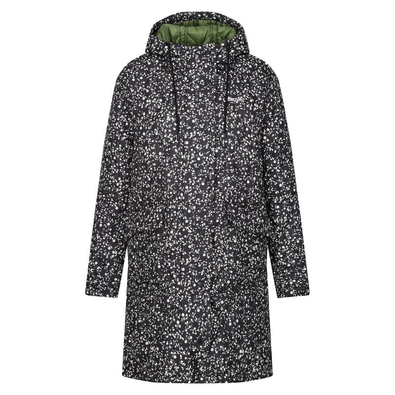 Chaqueta Acolchada Orla Kiely Con estampado para Mujer Negro Burbuja de Bayas