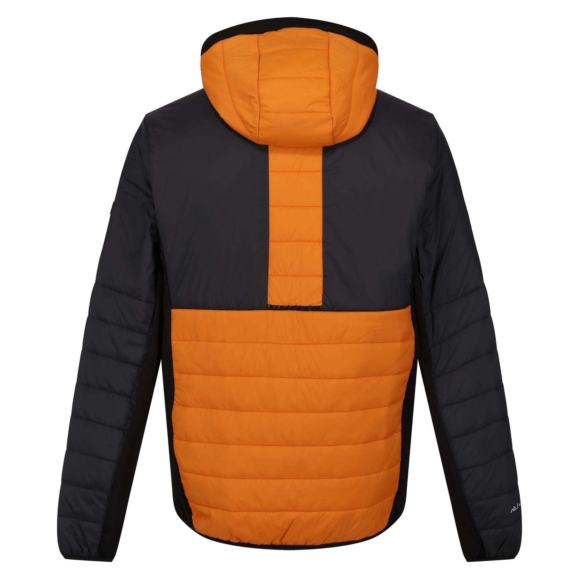 Mens Trutton II Baffled Padded Jacket (Orange Pepper/Ash) 2/5