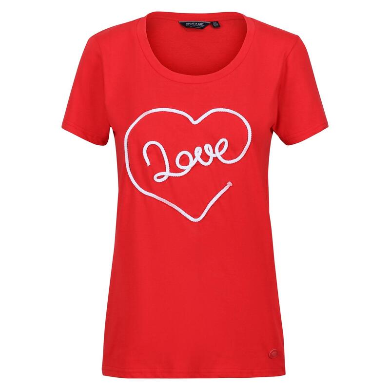 Camiseta Filandra VII Amor para Mujer Rojo Miami