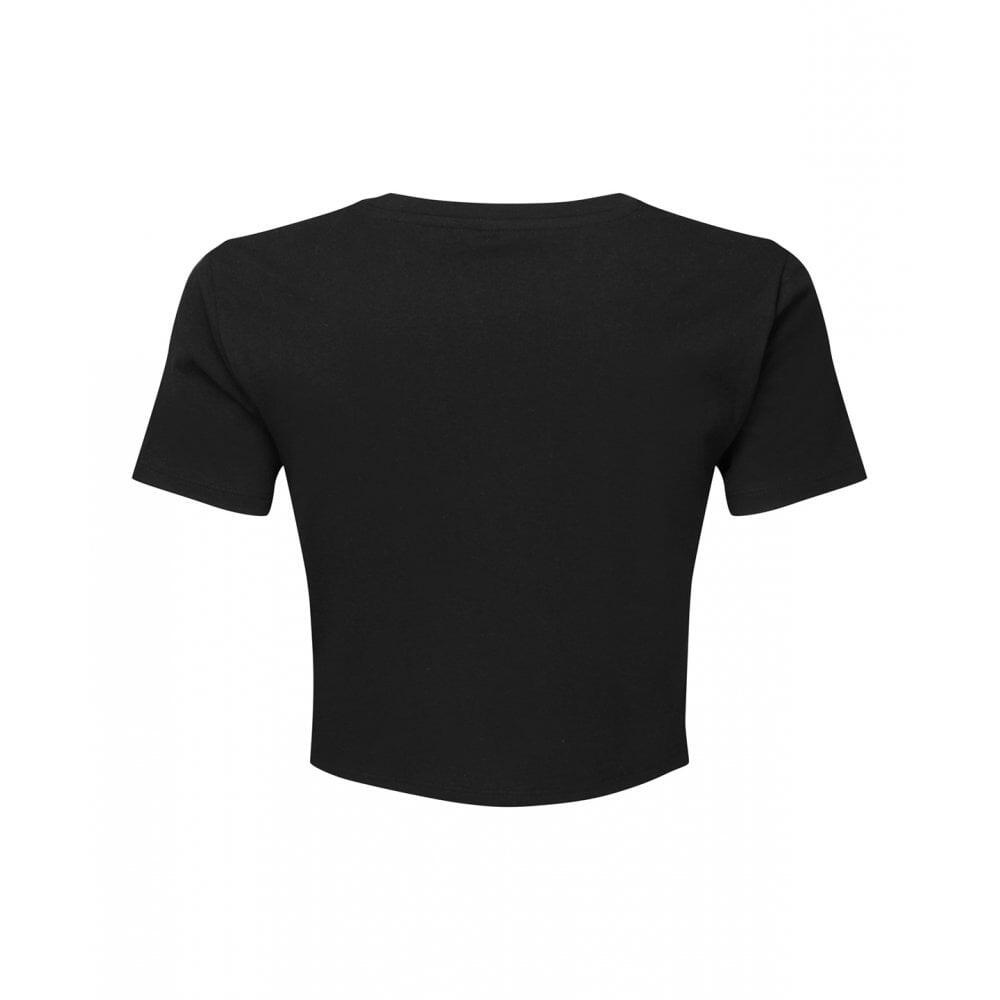 Kurzes Top Gedreht für Damen Schwarz 2/3