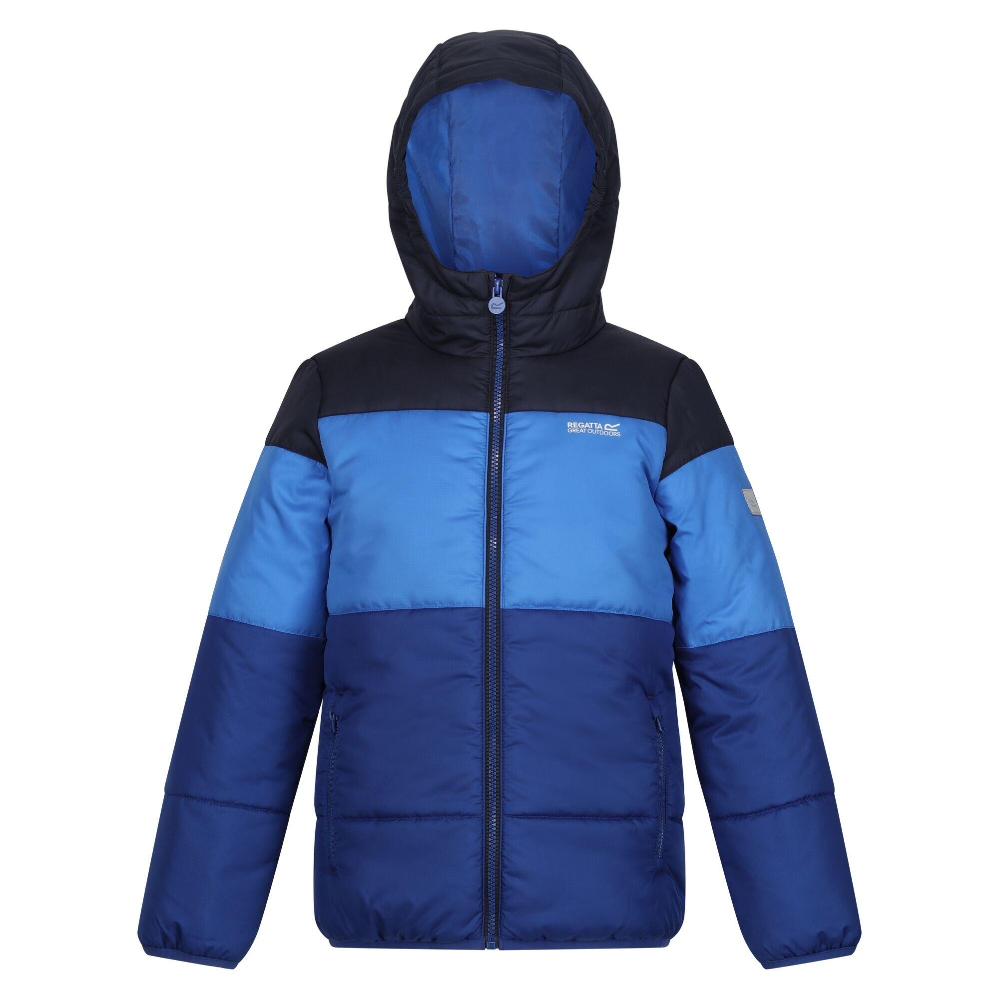 REGATTA Childrens/Kids Lofthouse VII Terrain Print Padded Jacket (Navy/Strong Blue)