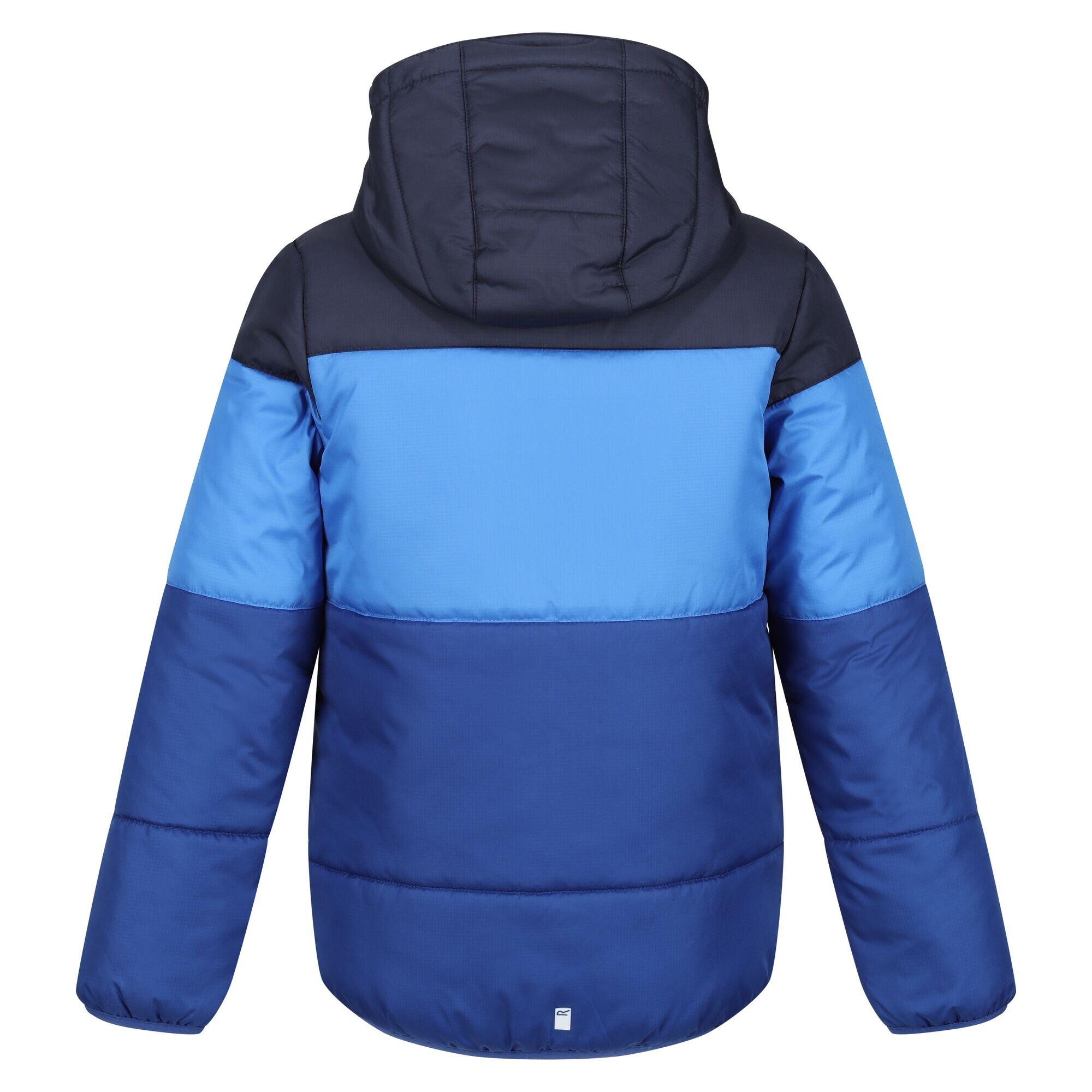 Childrens/Kids Lofthouse VII Terrain Print Padded Jacket (Navy/Strong Blue) 2/5