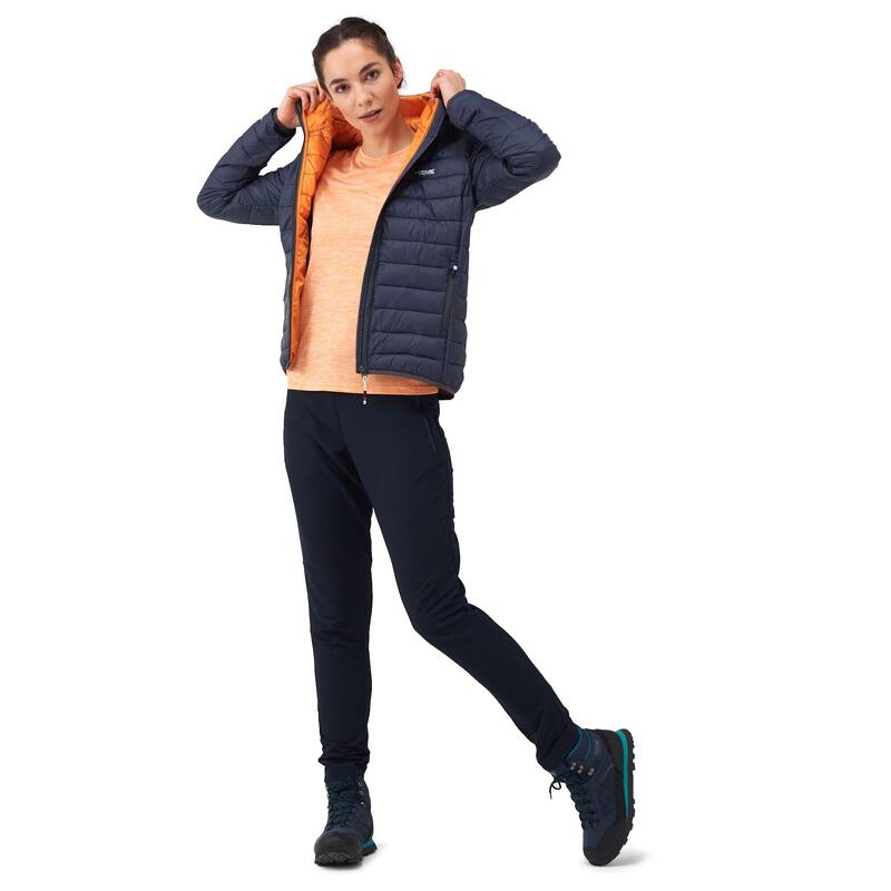 Veste matelassée MARIZION Femme (Gris phoque / Orange clair)