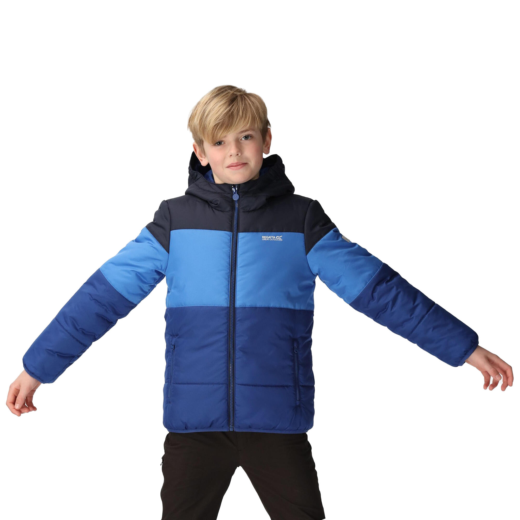 Childrens/Kids Lofthouse VII Terrain Print Padded Jacket (Navy/Strong Blue) 4/5